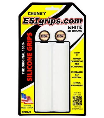 MTB gripy ESI Chunky biele