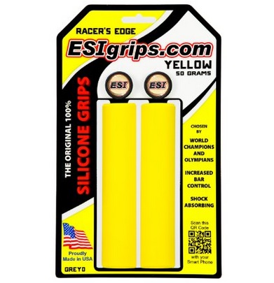 MTB gripy ESI Racer Edge žlté