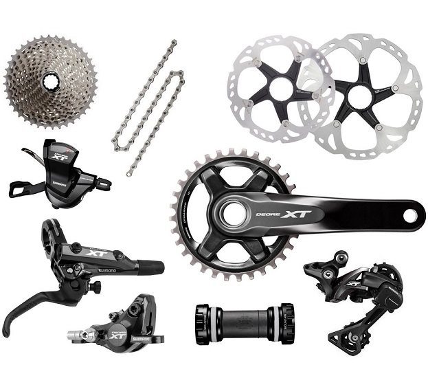 Set Shimano Deore XT M8000 1x11sp + kotúče SM-RT81