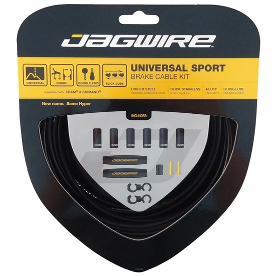 Lanka + bowdeny brzdové Jagwire Sport Universal čierne