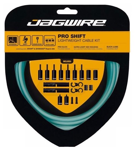 Lanka + bowdeny radiace Jagwire Pro Shift Bianchi Celeste