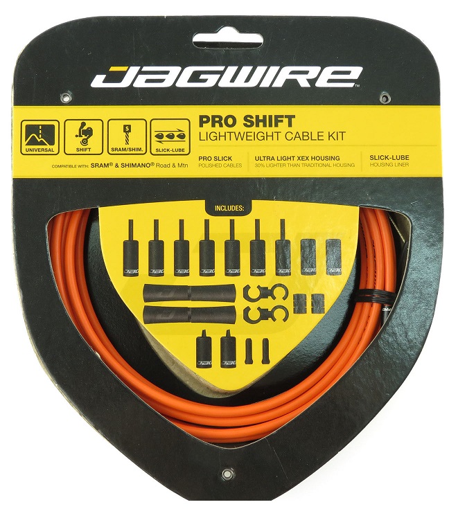 Lanka + bowdeny radiace Jagwire Pro Shift Orange