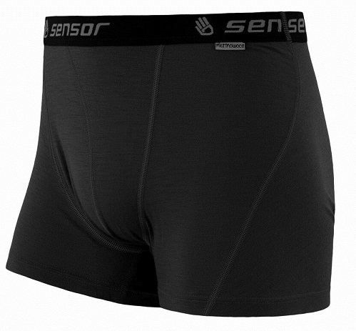 Boxerky Sensor Merino Wool Active čierne