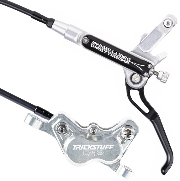 MTB brzdy Trickstuff Direttissima Silver/Black set