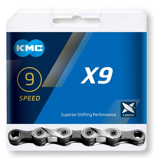 Reťaz KMC X9 Silver/Gray krabička