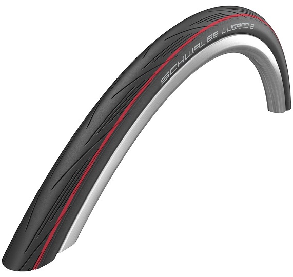 Plášť Schwalbe Lugano II kevlar čierno-červený 25mm