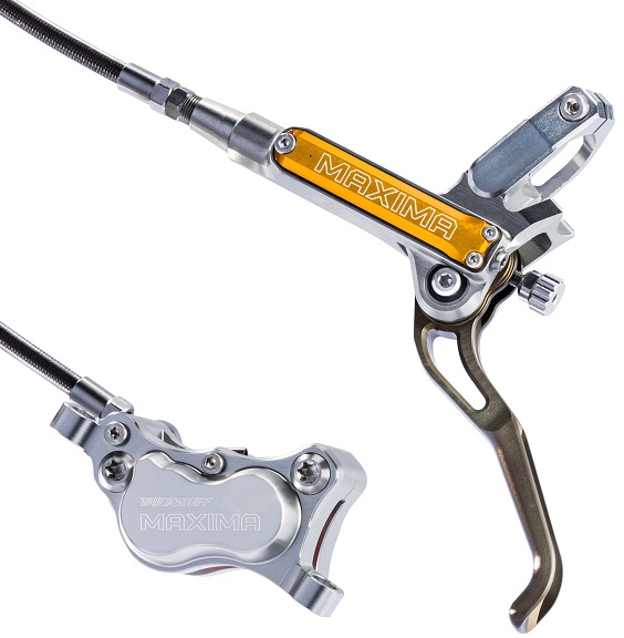 MTB brzdy Trickstuff Maxima Silver Goodridge Carbon set