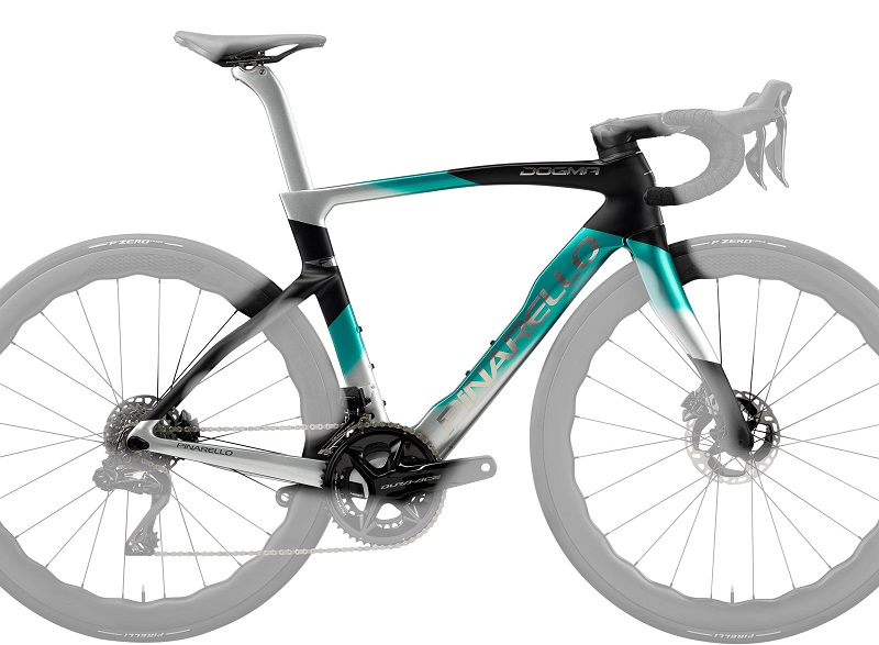 Rámový set Pinarello Dogma F Nebula Green Silver v.560