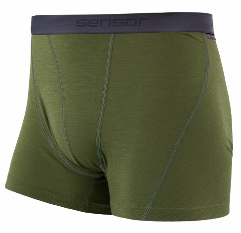 Boxerky Sensor Merino Wool Active zelené