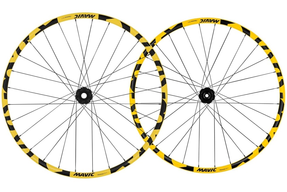 MTB zapletané kolesá Mavic Deemax DH Yellow Mullet 29/27.5 INTL
