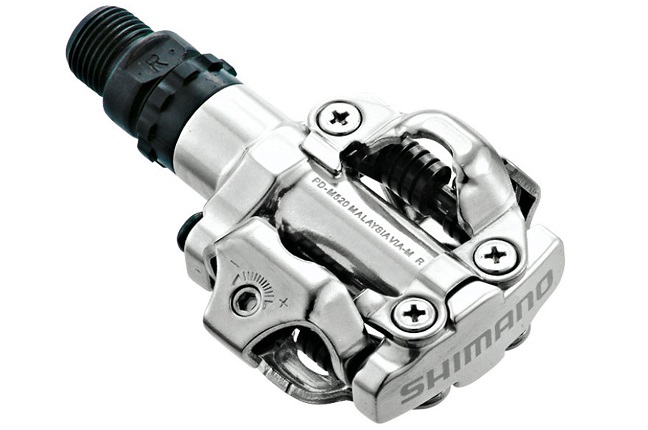 MTB pedále Shimano PD-M520 strieborné