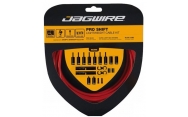 Lanka + bowdeny radiace Jagwire Pro Shift červené