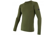 Tričko Sensor Merino Wool Active dlhé pánske zelené