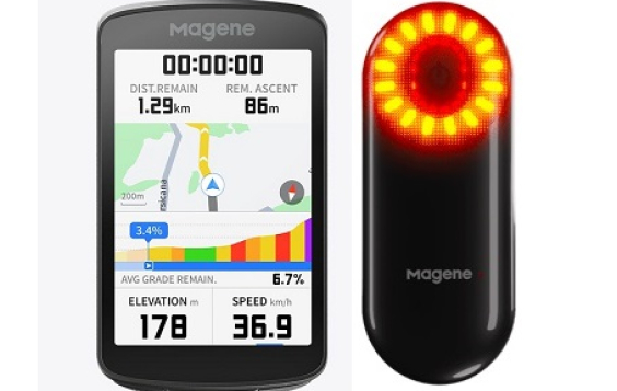 Set Magene GPS C706 + Cyklo radar Magene L508 Tail Light