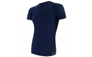 Tričko Sensor Merino Wool DF krátke pánske modré