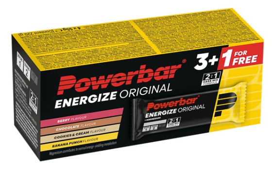 Powerbar Energize 55g Mix 3ks + 1ks zdarma