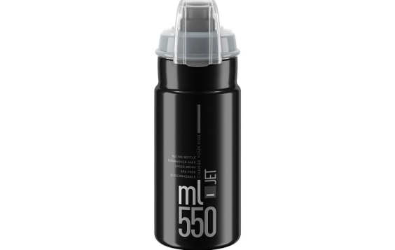 Fľaša Elite Jet Plus čierna 550ml