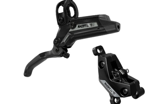MTB brzda Sram Motive Stealth Silver V2 4P Black zadná